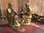 Antieke bronzen Faunen beelden van God Pan, Ophalen of Verzenden, Brons