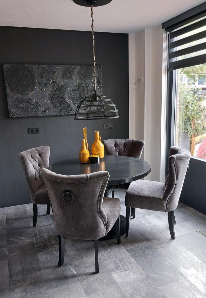 Eettafel + 4 Urban Sofa Stoelen - Hotel Chique, Huis en Inrichting, Complete eetkamers, Zo goed als nieuw, 4 tot 6 stoelen, Ophalen of Verzenden