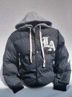 Zwarte LA Angels Puffer Jacket met Capuchon, Ophalen of Verzenden, Zo goed als nieuw, Maat 52/54 (L), Zwart