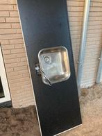 Spoelbak met werkblad Zwart en kraan, Huis en Inrichting, Keuken | Keukenelementen, Ophalen, Zwart, Nieuw, 50 tot 100 cm