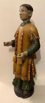 Antiek Verguld Kerkbeeld ~ Heiligenbeeld Vroeg. 19e Eeuw., Antiek en Kunst, Ophalen