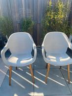 Grijze tuinstoelen, Tuin en Terras, Ophalen, Gebruikt, Hout