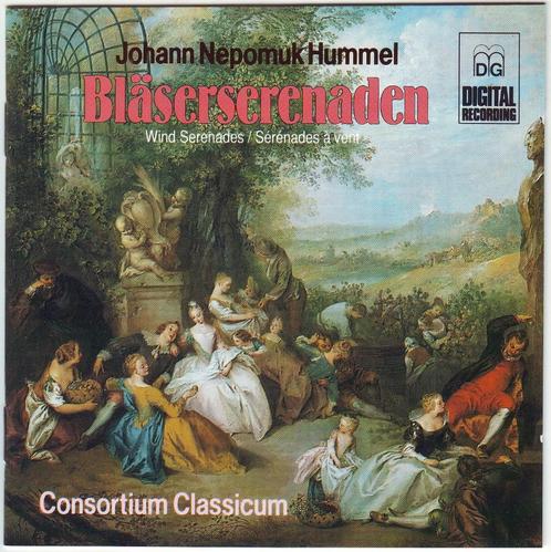 Hummel: Blazersserenades - Consortium Classicum, Cd's en Dvd's, Cd's | Klassiek, Zo goed als nieuw, Kamermuziek, Romantiek, Ophalen of Verzenden