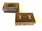 Oude geldkistjes uit de jaren 50 zonder sleutels 12,5x8x5,5, Antiek en Kunst, Ophalen of Verzenden