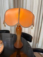 Vintage Franse Tafellamp Klassiek, Huis en Inrichting, Lampen | Tafellampen, Ophalen, Gebruikt, 50 tot 75 cm, Stof