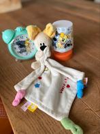 Set van Woezel en Pip knuffeldoekje nachtlampje en klok, Kinderen en Baby's, Ophalen of Verzenden, Zo goed als nieuw, Overige typen