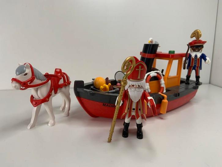 Playmobil 5206 Stoomboot van Sinterklaas (compleet met doos), Kinderen en Baby's, Speelgoed | Playmobil, Gebruikt, Complete set