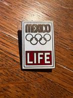 Vintage Mexico Olympische Spelen LIFE Speld, Verzamelen, Speldjes, Pins en Buttons, Ophalen of Verzenden, Gebruikt, Sport, Speldje of Pin