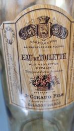Brocante oude Franse eau de toilette fles J Giraud Fils, Ophalen of Verzenden, Gebruikt, Parfumfles