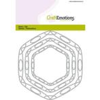 Snijmallen - Craftemotions - frames hexagon, Verzenden, Nieuw, Overige thema's, Pons of Mal