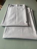 Rvs gordijnroede inclusief gordijnen met zeilringen, Huis en Inrichting, Stoffering | Gordijnen en Lamellen, Ophalen, Zo goed als nieuw