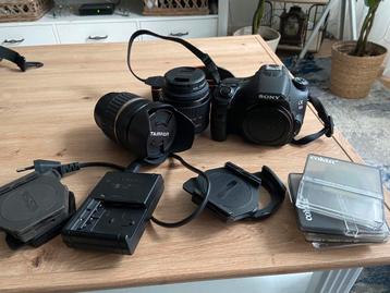 Sony spiegelreflex camera SLT-A58K plus lenzen aangeboden