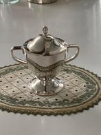 Verzilverde suikerpot kersttafel, Antiek en Kunst, Antiek | Goud en Zilver, Ophalen of Verzenden