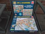 Jan van Haasteren  3 puzzels  KERST, Ophalen, 500 t/m 1500 stukjes, Zo goed als nieuw, Legpuzzel