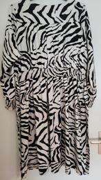 Zebraprint jurk Yoek, knielengte, nieuwstaat, Yoek, Zwart, Maat 46/48 (XL) of groter, Nieuw