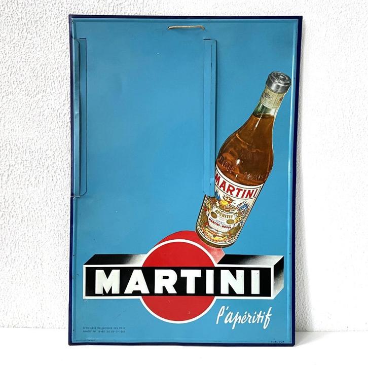 Martini Rossi – Menukaarthouder - 1948, Verzamelen, Merken en Reclamevoorwerpen, Gebruikt, Reclamebord, Ophalen of Verzenden