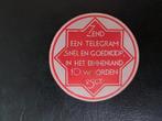 Sluitzegel PTT Zend Telegram snel en Goedkoop N.P. de Koo, Verzamelen, Verzenden, Gebruikt, Overige typen