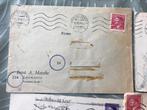4 Duitse bezetting enveloppen/ kaarten 1943/45, Postzegels en Munten, Brieven en Enveloppen | Buitenland, Ophalen of Verzenden