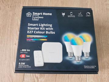 Livarno Home Smart Home starter kit E27 colour bulbs beschikbaar voor biedingen