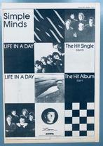 SIMPLE MINDS 1979 vintage Advertentie LIFE IN A DAY 42 x 29, Verzamelen, Posters, Gebruikt, Ophalen of Verzenden, A4 of kleiner