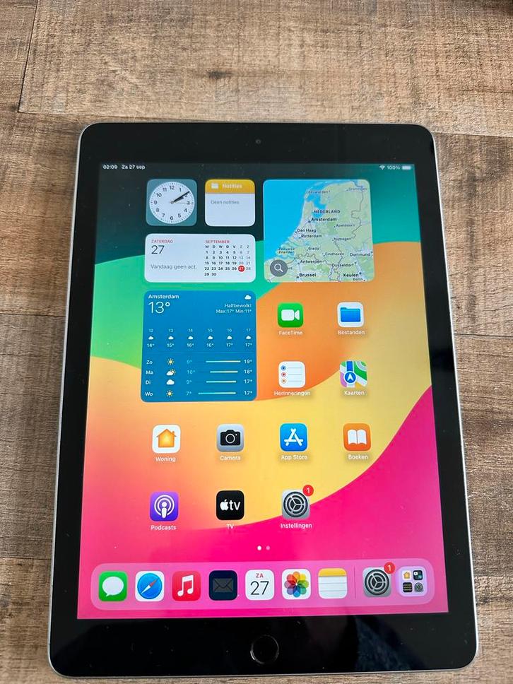 iPad 6e Gen 32GB - Perfecte Staat!, Computers en Software, Apple iPads, Zo goed als nieuw, Apple iPad Air, Wi-Fi, 10 inch, 32 GB