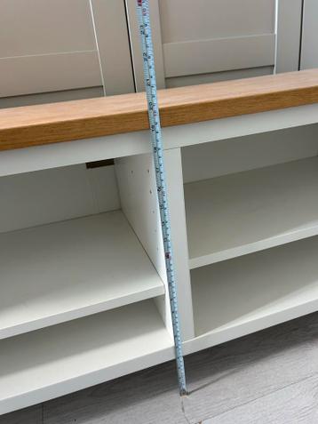 IKEA Besta TV Meubel met Houten Top - afbeelding 4
