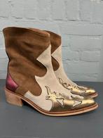 Prachtige leren western laarsjes maat 37, nieuw, Bruin, Lage of Enkellaarzen, Nieuw, Ophalen of Verzenden