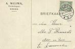 Sneek turfschipper Weima briefkaart 1914, Verzenden, Zo goed als nieuw, Overige typen