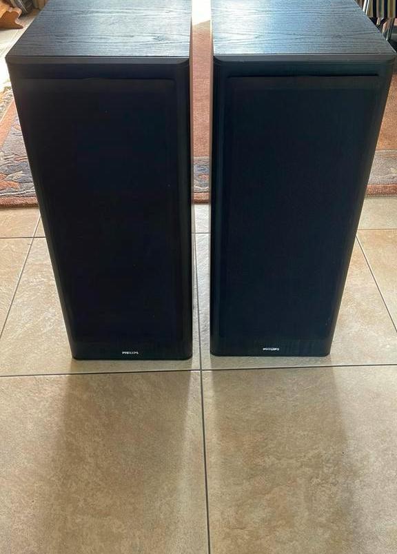 Philips Luidsprekerset - Goede staat, Audio, Tv en Foto, Luidsprekers, Gebruikt, Front, Rear of Stereo speakers, 60 tot 120 watt