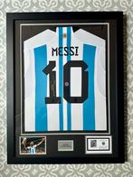Gesigneerd Lionel Messi Argentinië WK 2022 Ingelijst, Verzamelen, Sportartikelen en Voetbal, Ophalen, Nieuw, Buitenlandse clubs