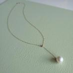 18k gouden akoya parel ketting, Verzenden, Wit, Nieuw, Nvt