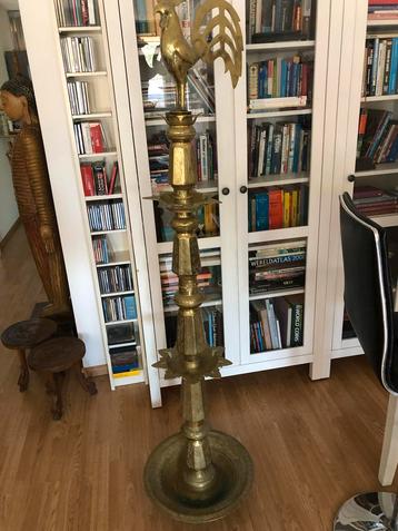 Vintage Koperen Olielamp uit Sri Lanka Dolosmahe Pahana beschikbaar voor biedingen