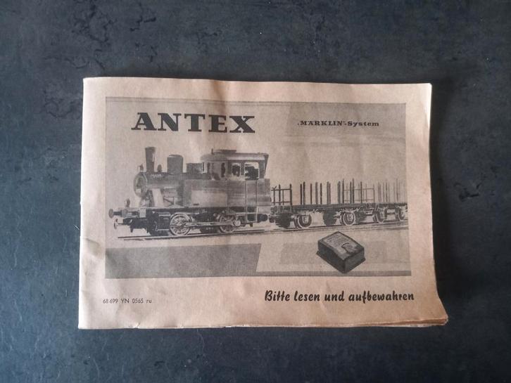 Antex Märklin boekje, Hobby en Vrije tijd, Modeltreinen | Overige schalen, Gebruikt, Boek, Tijdschrift of Catalogus, Gelijkstroom of Wisselstroom