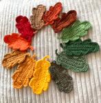 * nw 12 gehaakte Eikeboomblaadjes HERFST in 12 kleuren, Verzenden, Nieuw, Haken, Overige typen