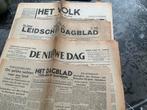 Vier oude oorlogskranten, Verzamelen, Ophalen of Verzenden, 1940 tot 1960, Nederland, Krant