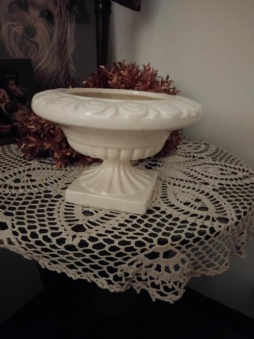 BROCANTE FRANSE TUINVAAS/PLANTENPOT KERAMIEK plm 15CM HOOG, Antiek en Kunst, Curiosa en Brocante, Ophalen