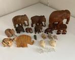 verzameling olifanten letterbak en van hout en speksteen, Ophalen of Verzenden, Zo goed als nieuw, Dier