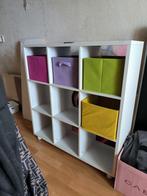 Praxis Vakkenkast met 9 vakken en opbergboxen, Ophalen, Met plank(en), Kunststof, Gebruikt