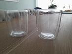 2x Nieuwe Dubbelwandige koffie/thee glazen, Huis en Inrichting, Keuken | Servies, Ophalen, Glas of Glazen, Nieuw, Glas