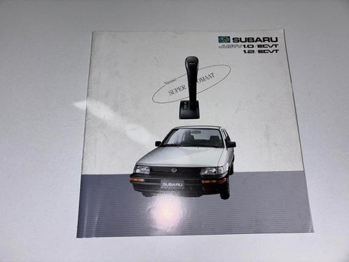 Folder Subaru Justy, Boeken, Auto's | Folders en Tijdschriften, Gelezen, Overige merken, Ophalen of Verzenden