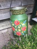 Beschilderde Melkbus met Bloemen, Antiek en Kunst, Ophalen of Verzenden