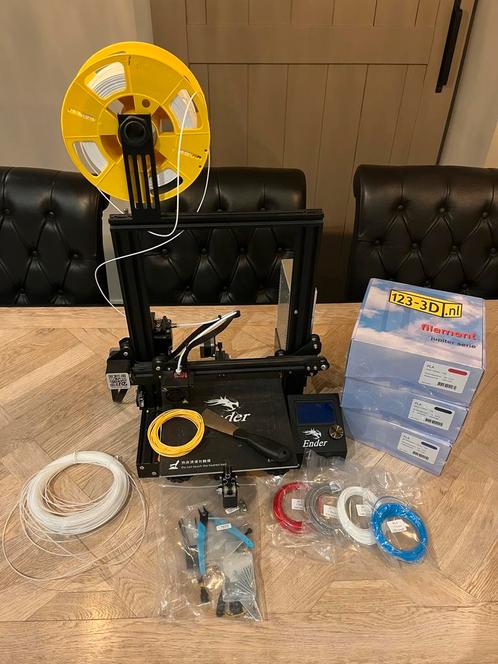 Creality Ender 3 met veel filament!, Computers en Software, 3D Printers, Gebruikt, Ophalen