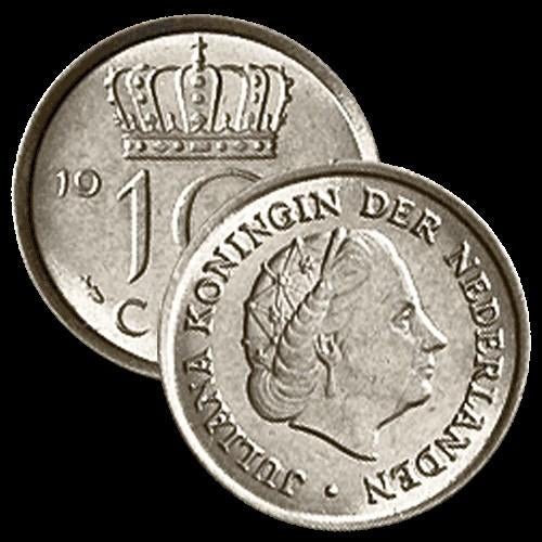 10 cent 1948 / 1980 juliana, Postzegels en Munten, Munten | Nederland, Losse munt, 10 cent, Koningin Juliana, Ophalen of Verzenden