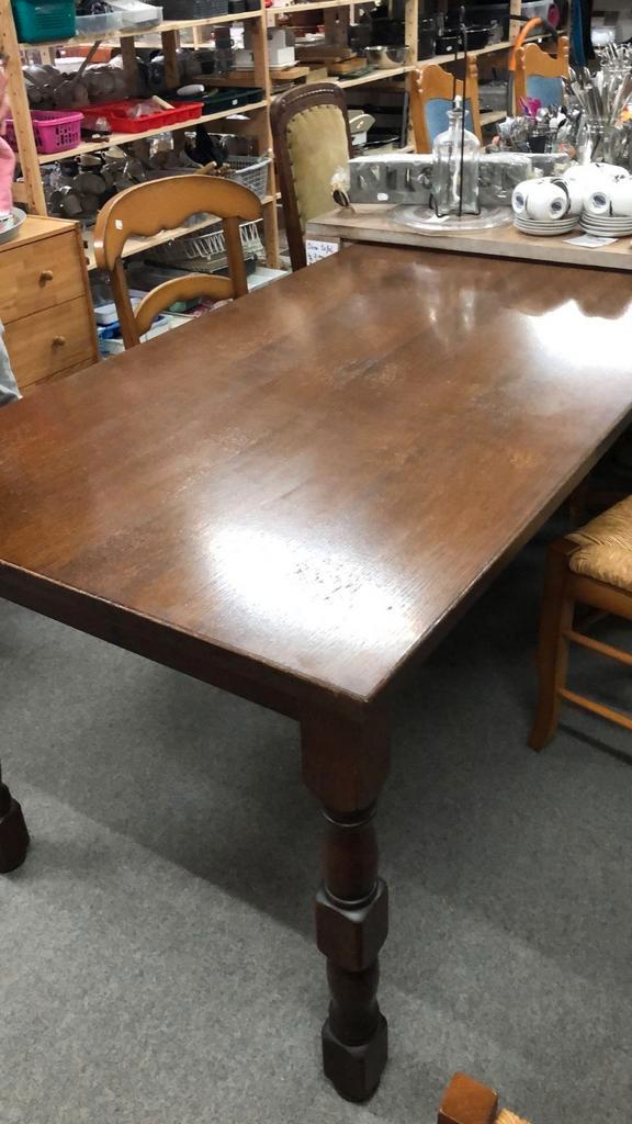 Eiken eettafel, Huis en Inrichting, Complete eetkamers, Ophalen