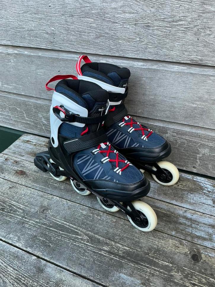 🎄Zgan Oxelo Fit 500 inline skates mt 45 valt als 43,5 - 44, Sport en Fitness, Skeelers, Zo goed als nieuw, Inline skates 4 wielen