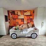 Stoere jeep meegroei autobed *verkocht*, Kinderen en Baby's, Kinderkamer | Bedden, Ophalen, 180 cm of meer, 85 tot 100 cm, Matras