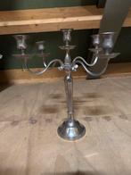 Vintage Vijfarmige Kandelaar, Ophalen, Zilver
