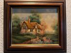 Kunstenaar van een prachtige hoeve afbeelding., Antiek en Kunst, Kunst | Schilderijen | Klassiek, Ophalen