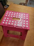 Roze Krukje met Witte Stippen, Huis en Inrichting, Krukjes, Ophalen of Verzenden, Zo goed als nieuw, Kunststof