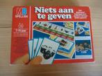 Niets Aan te Geven, Hobby en Vrije tijd, Gezelschapsspellen | Bordspellen, Een of twee spelers, Ophalen of Verzenden, Zo goed als nieuw